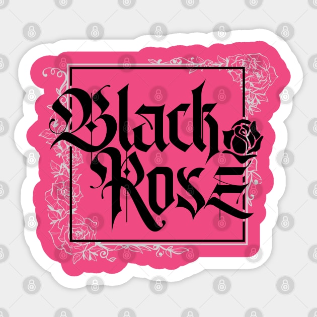 A Beautiful Black Rose Sticker by irfankokabi